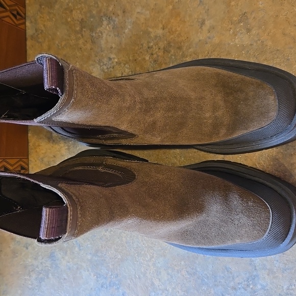 EUC Sam Edelman Olive Suede Boots Size 6 1/2 - Picture 2 of 7